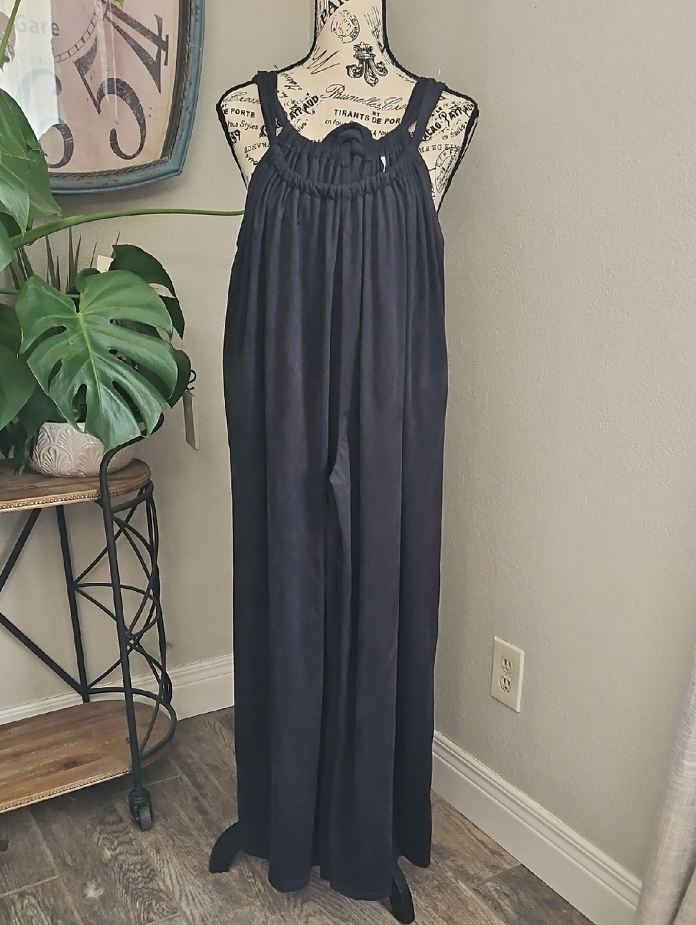 Vanilla Bay Halter Wide-Leg Jumpsuit